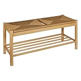 Atmosphera - Sitzbank maesi hevea beige 95x35cm