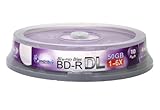 Smart Buy 10 Stück Bd-r DL 50 GB 6x Blu-ray Double Layer Recordable Disc Blank Logo Daten Video Media 10 Discs Spindel