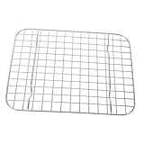 Ipetboom Edelstahl Backgitter Robustes Dickes Grillrost zum Backen und Auskühlen Spülmaschinenfestes Trockengestell für Kuchen Muffins Bbq und Vielseitige Küchenanwendung