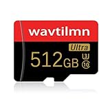512GB Micro SD Karte Speicherkarte U3 Microsdxc High Speed Class 10 MicroSD Speicherkarte mit Adapter für Smartphone, Kamera und Drohne