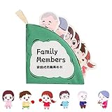 Raxove Badebücher für Kinder - Interaktives Spielzeug für die Früherziehung - tragbare Aktivität Leise Stoffbücher Entwicklungsspielzeug für Jungen und Mädchen 0-6 Monate