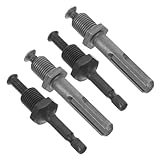 HONITANO 4 Stück Teiliges Impact Driver Adapter Schraubendreher Bohrfutter Adapter mit Gewindefunktion für Elektrowerkzeuge und Pneumatische Schraubenschlüssel Langlebig und Präzise