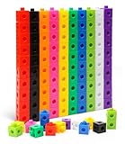 Xaosin Steckwürfel, 100 Stück Mathematik Würfel, Rechenwürfel Mathe, Zahlenblocks 10 Farben, Lernen Lernspiele, Rechenhilfe grundschule Geschenk ab 3-8 Jahren Jungen und Mädchen