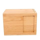 BUGUUYO Haustier-Souvenir-Box Tierurne Katzenasche als Andenken kleine Urne für Haustierasche kleine Urnen für die Asche Hundedenkmal Urne für Hundeasche Hundeurnen für Asche Bambus Khaki