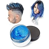 Haarfarbe Wachs, natürliche Matte Frisur für Party. Cosplay, Halloween (blau)