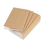 OSALADI 12 Stück Teiliges Kraftpapier Notizbuch mit Leeren Retro Reisetagebuch für Schreiben und Zeichnen Blanko Memo Pad für Arbeit und Kreative Ideen Augenschonendes Papier