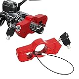 Motorradschloss,Helmschloss Motorrad,Moped Zubehörmotorrad Schloss Universal,Sicherheit Diebstahlschutz Schloss Lenkerschloss,Fur Motorroller, Moped, Rollers, Fahrrad, Atvs, Dirtbikes