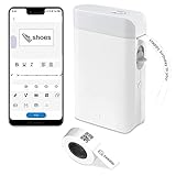 LIROPAU Bluetooth Beschriftungsgerät Selbstklebend, Mini Bluetooth labelmaker Thermo Beschriftungsgerät, Tragbarer Etikettiergerät selbstklebend Kompatibel with iOS & Android Phone für Zuhause, Büro
