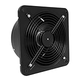 MooBeey 35x35x13 CM Metall Abluftventilator Badlüfter mit 5 Ventilatorflügeln, Leiser Industrie Wandventilator mit Rückzugsklappe, Lüftungsventilator Absauglüfter Wandmontage für Keller Garage küche