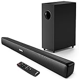 Soundbar mit Subwoofern, Saiyin Soundbars für TV 29 Zoll Bluetooth,2.1 Kanal TV Lautsprecher Surround-Soundsystem