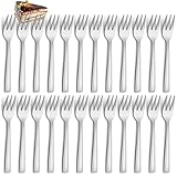 Kuchengabeln 24 Stück，Hunnycook Kleine Gabeln Dessertgabeln Set, 5.9 ''(15 cm) Edelstahl Gabeln,Kuchengabeln für Zuhause/Party/Restaurant, Spülmaschinenfest