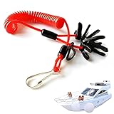 LACHT Kill switchMotor-Kill-Switch-Lanyard, Sicherheitsgurte für das Boot Außenborder-Zündung Not-Kill-Stop-Schalter-Sicherheits-Tether-Lanyard