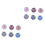 Artibetter 12 Stück Kalendernachricht Magnetischer Magnet Kühlschrank Blume Für Glasmagnete Karte Zufällig Mandala Küche DIY-Muster Ornament Büro Zuhause Mitteilung Pinnwand