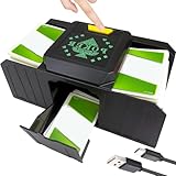 Elektronischer Casino-Poker-Kartenmischer, automatische Erkennung, geräuscharmer automatischer Kartenmischer 2 Decks, elektrischer batteriebetriebener Kartenmischer – EIN-/Zwei-Deck