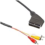 Lanberg CA-EURC-10CC-0018-BK Scart-RCA 3X Kabel Audio-Video, 1,8m schwarz