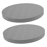 YARNOW 2 Stück Anti-Rutsch-Fitnessmatte Polster zum knienden Sitzen Weiß Beleg nicht Knieschoner knielinge yogakissen hoch yogamatten Kniekissen Yoga-Sitzunterlage tpe Grey