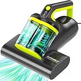 Milbensauger für Matratzen - 16kPa Milbensauger mit UV-C-Licht, Ultraschall,60°C Heißluft,Matratzensauger,doppelter Zyklon,entfernt 99,2% der Allergene für Matratzen,Betten,Sofas