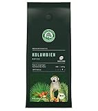 Lebensbaum Kolumbien Kaffee ganze Bohne, Bio-Kaffee aus Arabica-Bohnen mit facettenreichen Aromen, milder und aromatischer Geschmack, vegan, 250g