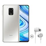 Xiaomi Redmi Note 9 Pro Smartphone + Kopfhörer (16,94cm (6,67') FHD+ Display, 128GB interner Speicher, 6GB RAM, 64MP Quad-Rückkamera, 16MP Frontkamera, Dual-SIM, Android 10) Weiß [Exklusiv bei Amazon]
