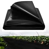 Teichfolien, 2x6 m Teichfolie, Reißfest Baufolie Schwarz, Wasserdicht Schwarze Folie Garten, Kann Wiederverwendet Werden Teichfolie Kaufen Geeignet für Häuser Teiche Blumen Gärten