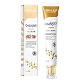 Anti-Aging-Augenpflege mit Zehnfachpower Kollagen, Kollagen Augencreme, Augenringe entfernen, Augencreme gegen Falten und Augenringe, Eye Cream, für strahlende und pralle Haut unter den Augen 20g