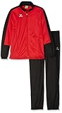 Erima Kinder Toronto 2.0 Polyesteranzug, rot/Schwarz, 104