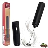 Milchaufschäumer Stab, Elektrischer Milchaufschäumer, M-ilchaufschäumer Elektrisch, Wiederaufladbarer M-ilchaufschäumer, Hand-milchaufschäumer, Getränkemixer für Kaffee, Creme, Cappuccino, Latte (A)