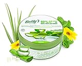 Betty's Nature Aloe Vera Creme - Vegan - Pflegendes Körpergel mit 92% Aloe Vera Anteil - Natürliches Bio Aloe Vera Gel - Zur täglichen Pflege von Körper, Gesicht, Händen und Haaren