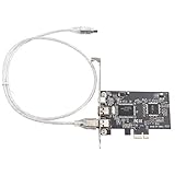 VBESTLIFE PCIE Firewire Karte, IEEE 1394 PCI Express Controller, 1394a Firewire 800 Adapter mit Firewire Kabel, 3 Ports, 2X 9 Pin, 1x 6 Pin