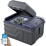 VEVOR 12 V Autokühlschrank Kühlbox, tragbarer 12 L Einzelzonen Gefrierschrank, einstellbarer Bereich von -20~20 ℃, 12/24 V DC / 100-240 V AC-Kompressorkühler für Outdoor, Camping, Wohnmobil