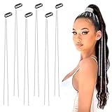 Heveer Strass Haarketten 6 Stück Punk Quaste Haarspangen Ketten Kristall Haarspangen Lange Haarspangen mit Strasssteinen Bling Haarschmuck für Frauen Mädchen