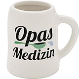 GRUSS & CO Schnapskrug mit Motiv Opa | New Bone China, 5 cl, Mini-Krug mit Spruch | Lustiges Geschenk, Party, Männergeschenk | 73836