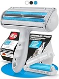 BluePet Original Tierhaarentferner inkl. Mini Fusselbürste für Kleidung - Wiederverwendbare Fusselrolle - Tierhaare, Katzenhaare, Hundehaare entfernen - Abwaschbar, Wiederverwendbar - Lint Remover