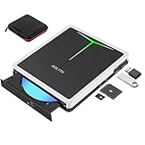 NOLYTH Externes Blu ray Laufwerk, USB C Bluray Brenner Extern, USB 3.0 Tragbar Externe Blu-ray Laufwerke CD DVD BD Player für PC Mac Laptop Windows 11/10 MacBook Linux
