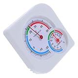 Supvox Mini Hygrometer Thermometer Analog mit Zeiger Präziser Temperatur Feuchtigkeitsmesser für Innen und Außen Kompakt und Tragbar Geeignet für Zuhause Büro Gewächshaus und Terrarium