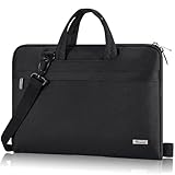 Voova Laptoptasche Tasche 13 13,3 14 Zoll Notebook Schultertasche Notebooktasche Umhängetasche Tragetasche leicht mit Versteckbarer Griff für Laptop 13.3 Schwarz