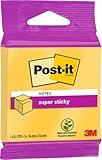 Post-it Super Sticky Notes Würfel, Ultra Gelb, 270 Blatt, 76 mm x 76 mm - Extra-stark klebende Notizzettel für To-Do-Listen und Erinnerungen