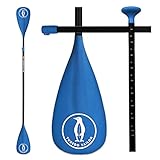 Tuxedo Sailor SUP Paddel， Verstellbares Paddel für Stand-up Paddling，Aluminium Schwimmendes Paddel，3-teiliges oder 4-teiliges Teleskop Paddel 2 in 1
