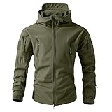 MOKBAY Taktische Jacke Angelanzug Taktisch Us Feldjacke M65, Field Bundesheer Outdoor Militaria Splittertarn Militär Jagdbekleidung Softshelljacke Angel Kleidung Herren Tarnjacke Camouflage Jacke XL