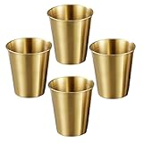 4 x praktische Edelstahlbecher für Kinder, robust und tragbar, aus Edelstahl