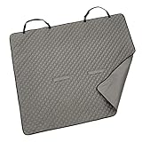 Northpoint Autoschondecke für Hunde - Wasserabweisende Decke für die Auto Rückbank oder Kofferraum 140x120cm - Pflegeleicht für die Rückbank (Grau)