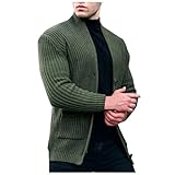C'est TT janker herren, Trachtenjacke Strickjacke Herren Mit Knöpfen Leicht Elegante Casual Cardigan Herrenjacke Outdoor Jacke Trainingsjacke Für Oktoberfest, Grün, XL