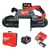 Milwaukee 2729-22 M18 Kraftstoff-Tiefschnitt-Bandsäge, 2 Schläger-Set