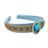 Mädchen-Jasmin-Stirnbänder mit großem Kristall, Kopfbedeckung, arabische Prinzessinnen-Haarbänder, Kopfschmuck, Haarschmuck