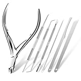 Nagelhautzange Nagelhautschere Scharf Hautzange Nagelhaut Schere Edelstahl Hautschere Fein zur Entfernung Überschüssige, Eingerissener Haut an Finger und Zehen