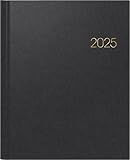 BRUNNEN Buchkalender Mod. Manager Wt 7 weektimer 2025 | 210×260 mm, Kunststoff, schwarz