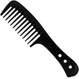 Sularpek Kamm für Locken, Breite Zinken Kamm, Antistatisch, Premium Grobzinkiger Carbon, Barbier Haarstyling Salon Lockenkamm Hitzebeständiger Antistatischer Carbon