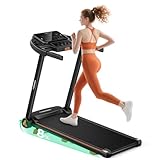 Klappbares Laufband für Zuhause mit Neigung, 3,0 PS, leise, bürstenlos, tragbar, Fitness, Laufen, Walking, Übung, Laufband mit LED-Anzeige, 120 kg Tragkraft