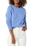 Amazon Essentials Damen Sweatshirt Aus French Terry Fleece Mit Rundhalsausschnitt (In Übergröße Erhältlich), Blau, L