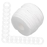 VICASKY Raffrollo-vorhangringe Basteln Raffrollo-Set Mit Geflochtener Kordel Für Jalousien Raffvorhangschnur Für Einfache Reparatur Und Handhabung